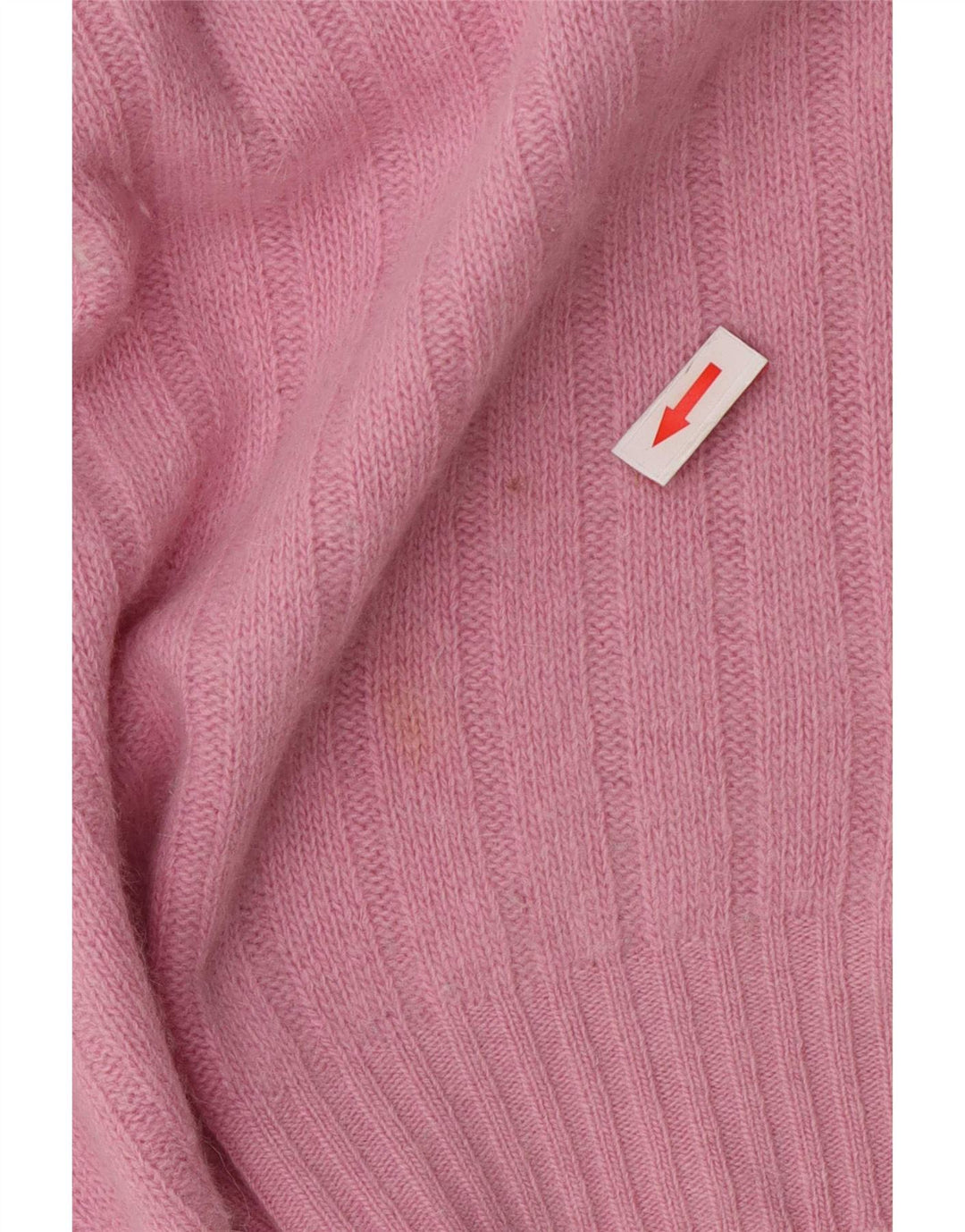 vintage Femmes Roll Neck Jumper Pull UK 14 Rose Moyen