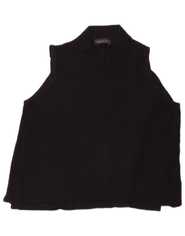Marks & Spencer Haut court sans manches pour femme UK 20 2XL Noir Viscose