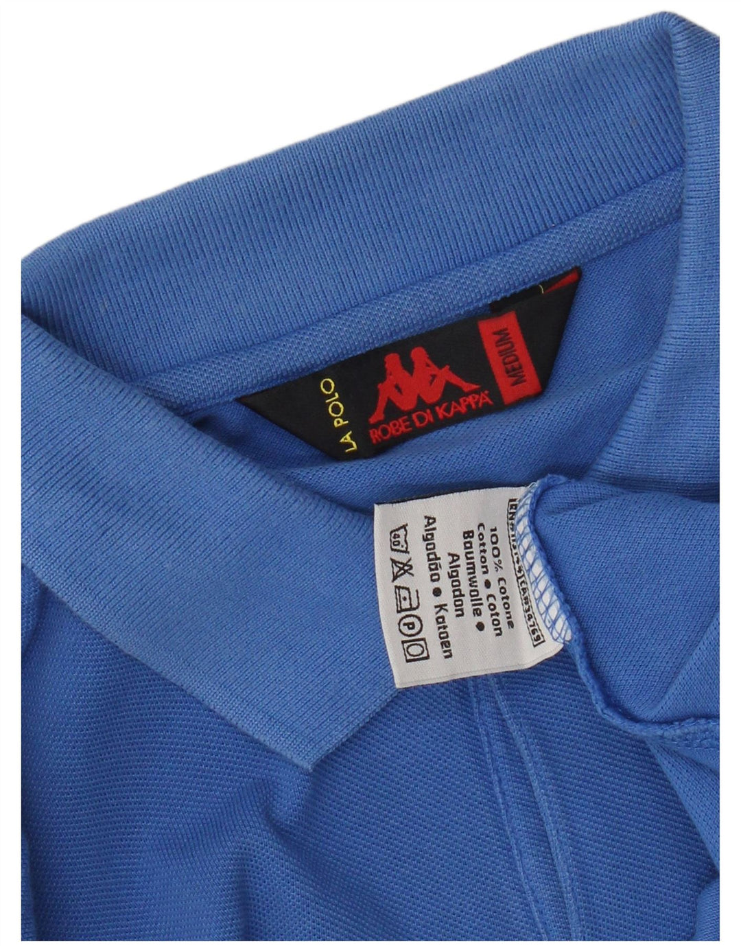 KAPPA Polo Homme Bleu Moyen Coton
