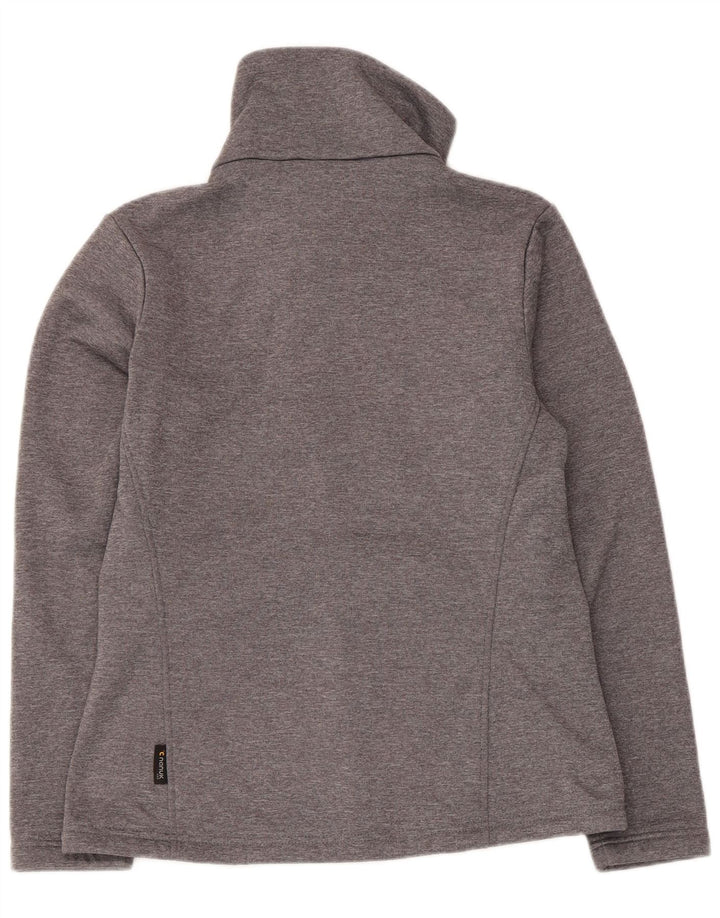 Jack Wolfskin Veste de survêtement pour femme UK 14 Gris moyen moucheté