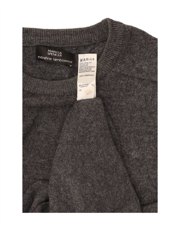 Marks & Spencer Pull à col rond pour homme XL en laine grise