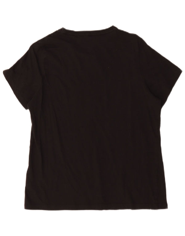 Puma T-shirt graphique pour femme UK 18 XL Noir Coton