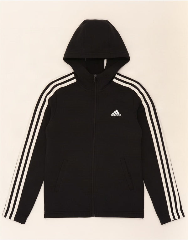 Adidas Pull à capuche zippé fille 9-10 ans Noir Coton