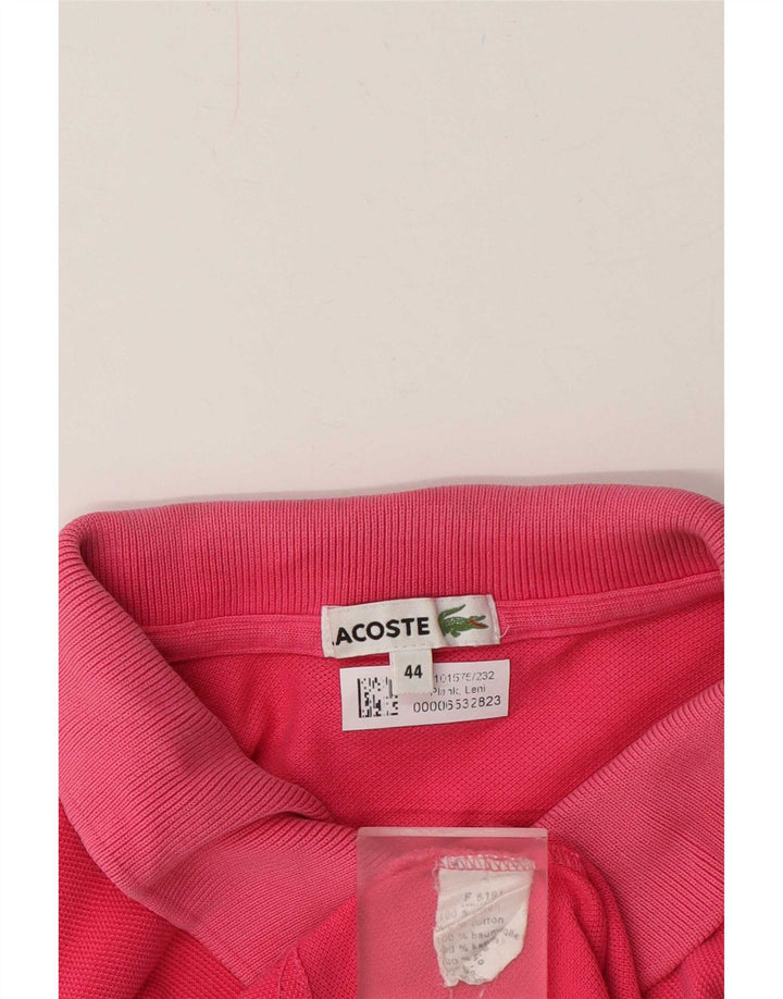 Lacoste Polo Femme Taille 44 Coton Rose Moyen
