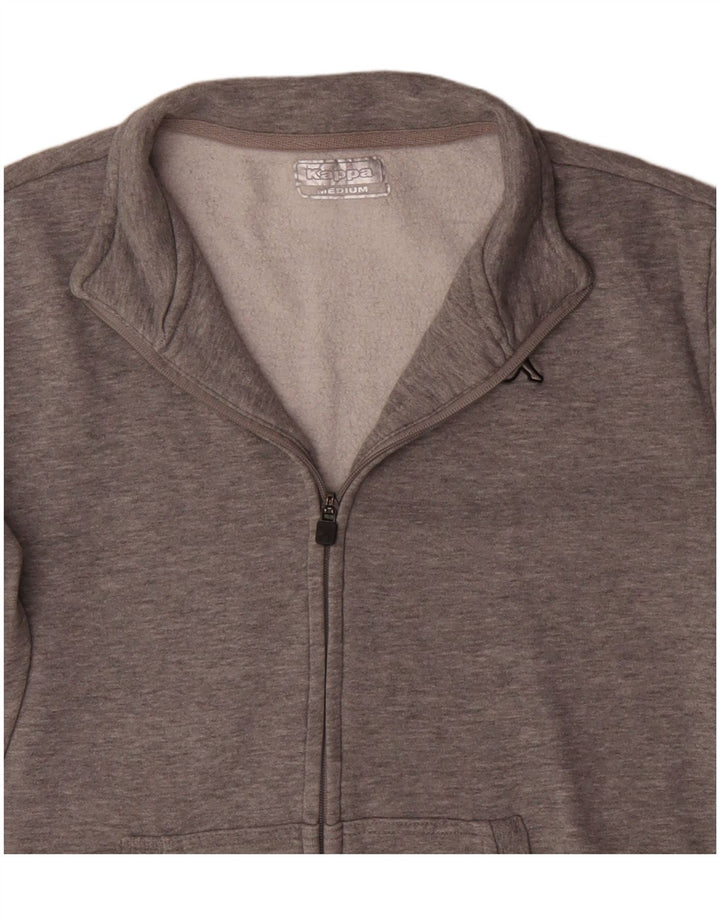 Kappa Veste de Survêtement Homme Gris Moyen Coton