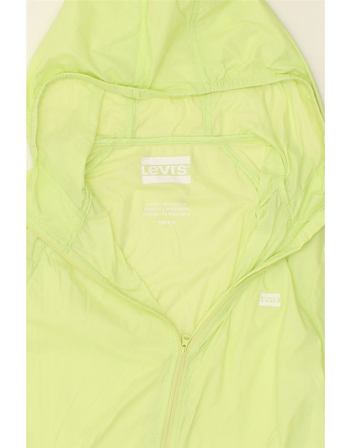 LEVI'S Womens Hooded Rain Jacket UK 10 Small Green Nylon Vintage Levi's and Second-Hand Levi's from Messina Hembry 
