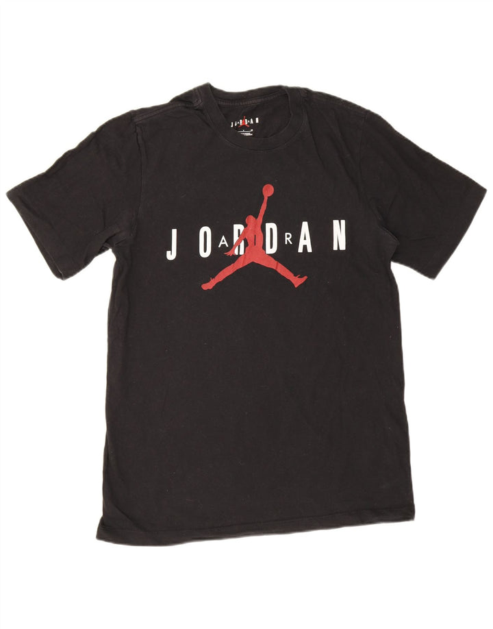 Jordan T-shirt graphique pour homme Petit coton noir
