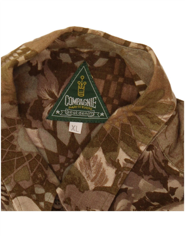 Chemise Homme Compagnie XL Marron Floral