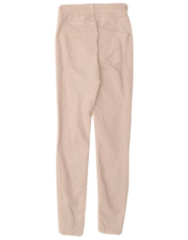 Jean skinny Zara femme EU 34 2XS W24 L28 coton blanc