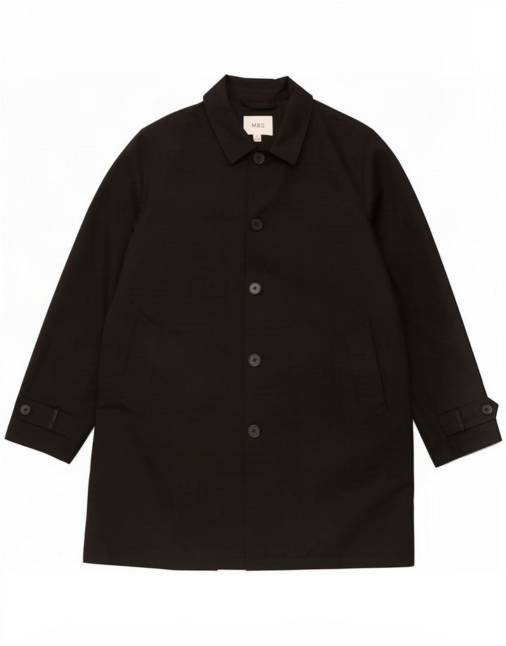 Marks & Spencer Trench-Coat Homme UK 42 XL Noir Polyester