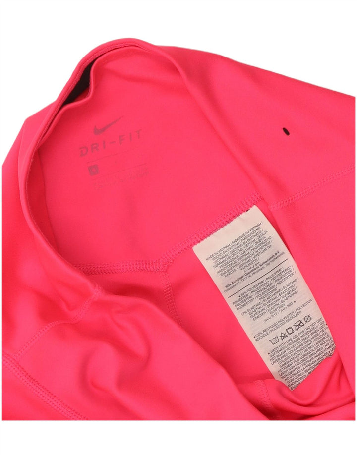 Nike Legging Dri Fit pour femme UK 10 Petit Rose Polyester