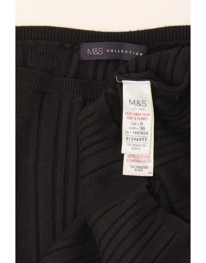 Marks & Spencer Haut à épaules dénudées pour femme UK 8 Small Noir Viscose