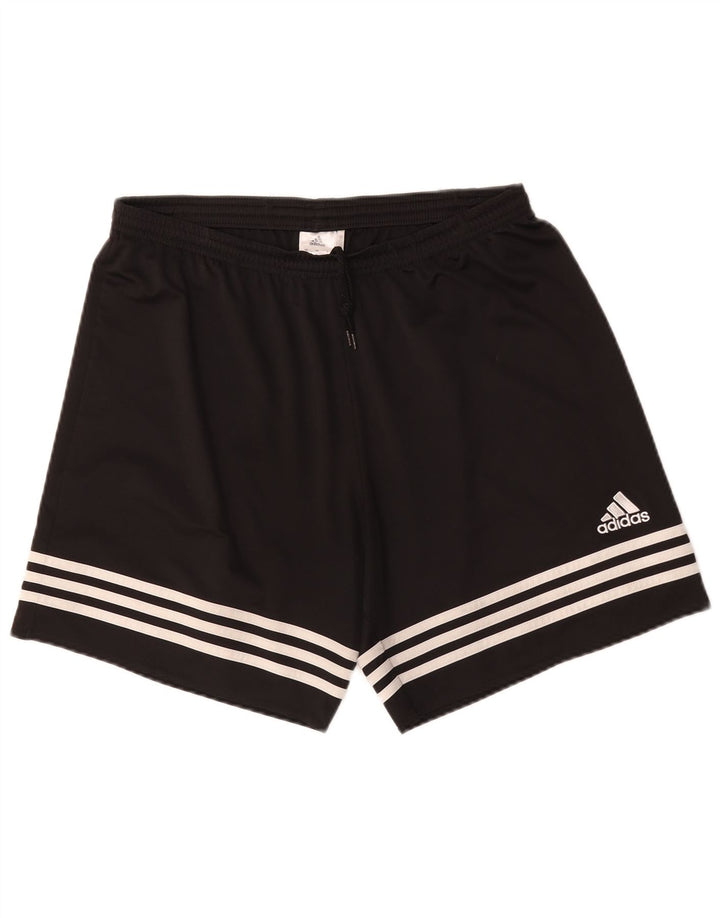 Adidas Short de sport Climalite pour homme, grand, noir, polyester