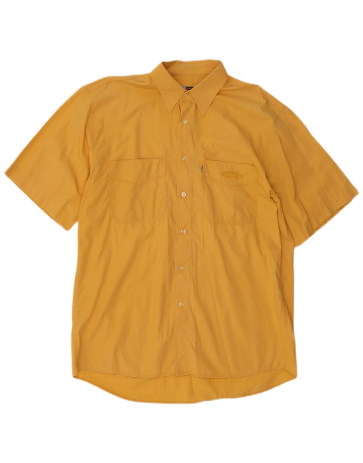 Levi's Chemise à Manches Courtes Homme Large Jaune