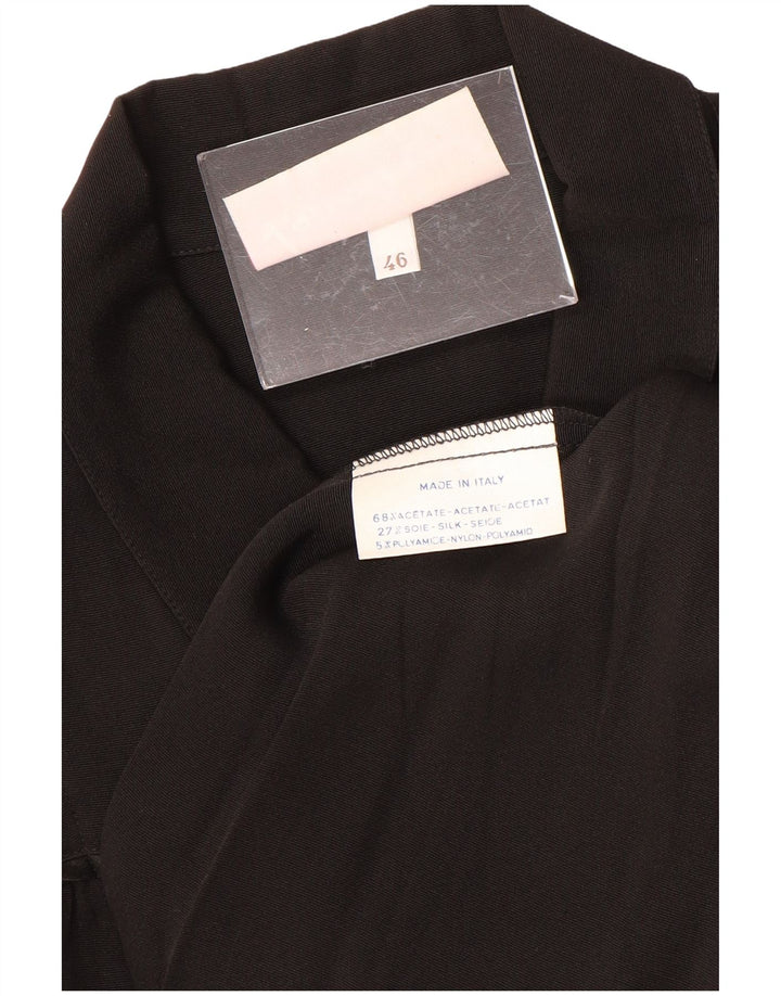 LAURA BIAGIOTTI Pardessus Femme IT 46 Large Acétate Noir