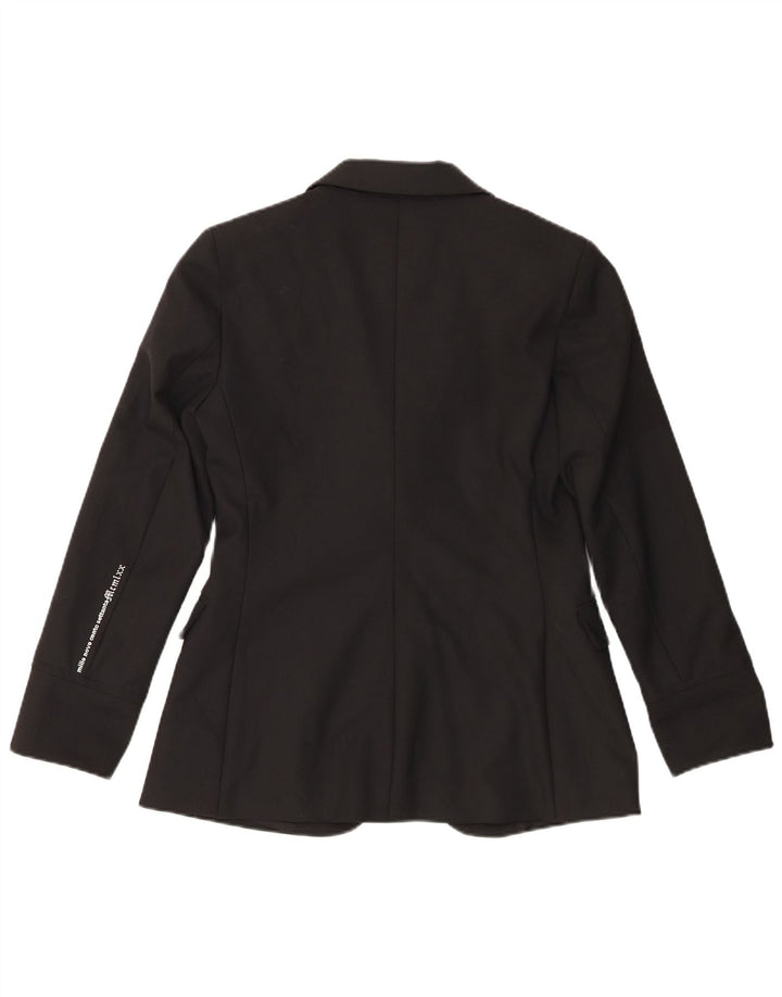 Seventy Veste blazer à 1 bouton pour femme UK 14 Noir moyen