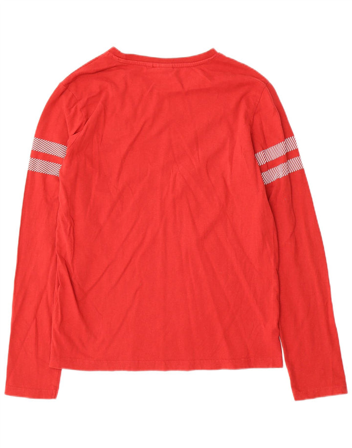 Ellesse Haut à manches longues pour garçon 13-14 ans Rouge Rayé Coton