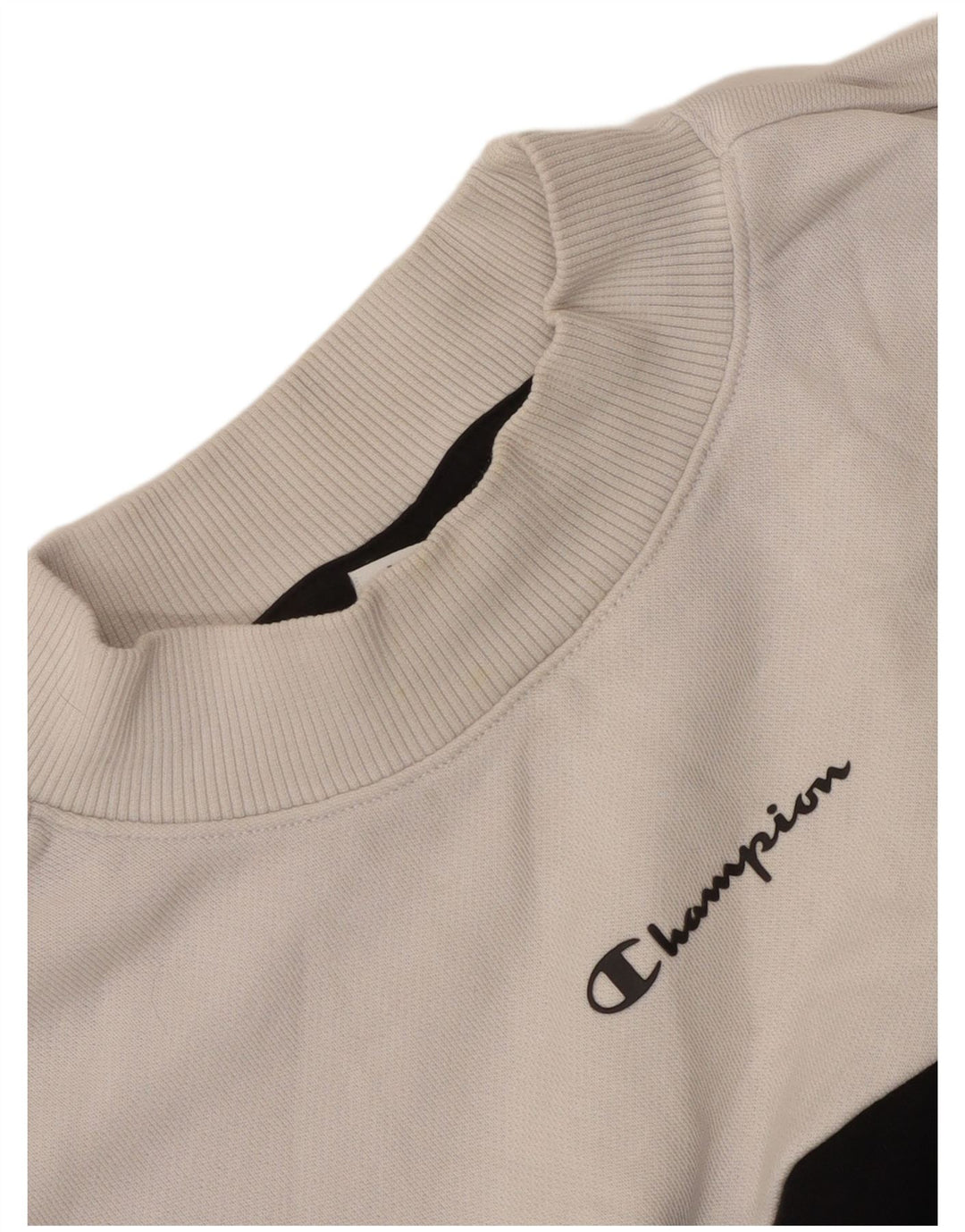 Champion Sweat-shirt surdimensionné pour femme UK 14 Medium Black Colourblock