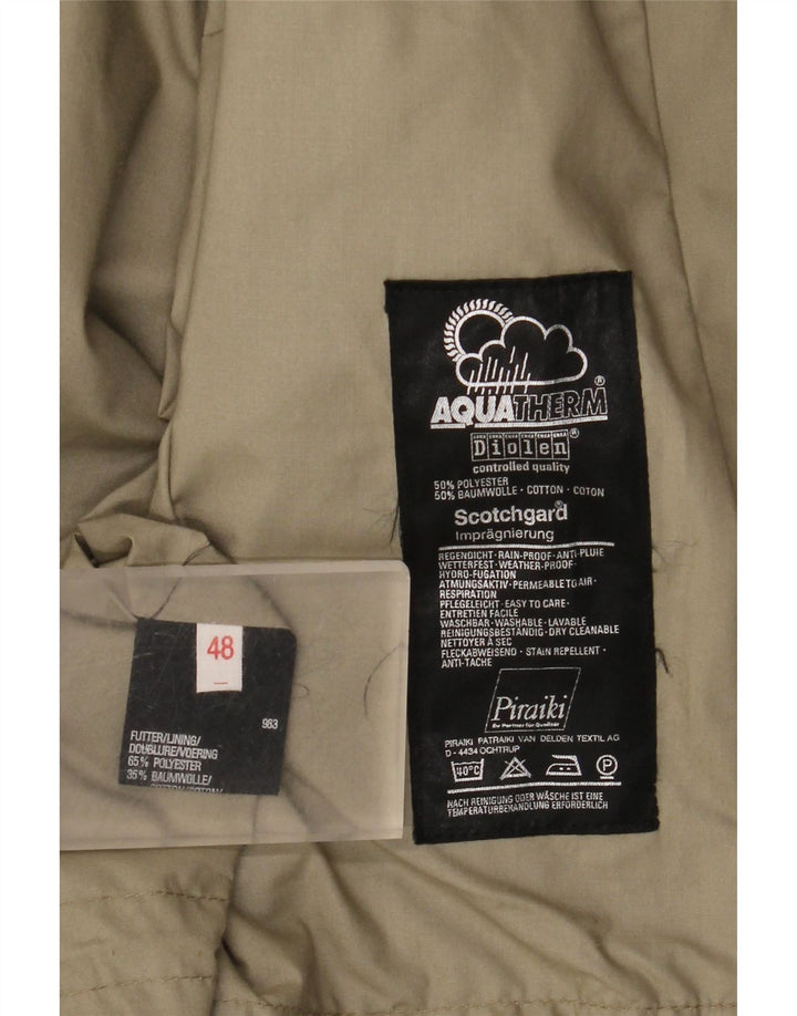 Diolen Veste de pluie à capuche coupe ample pour femme EU 48 2XL Kaki Polyester