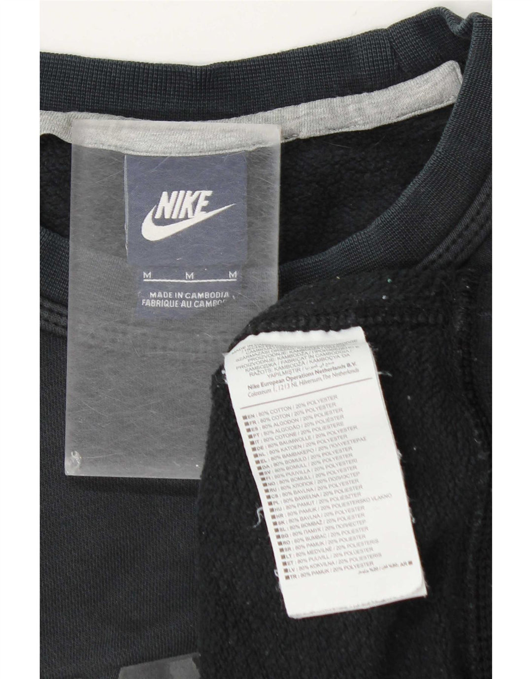 Nike Homme Sweat-Shirt Graphique Gris Moyen Coton