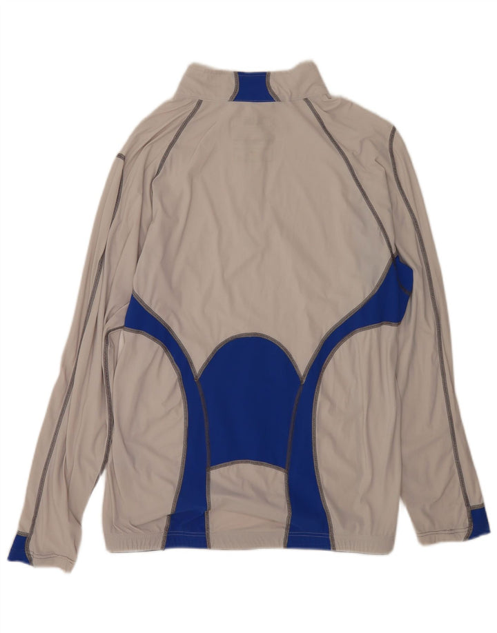Slam Haut de survêtement à col zippé pour homme XL Gris Colorblock Polyamide