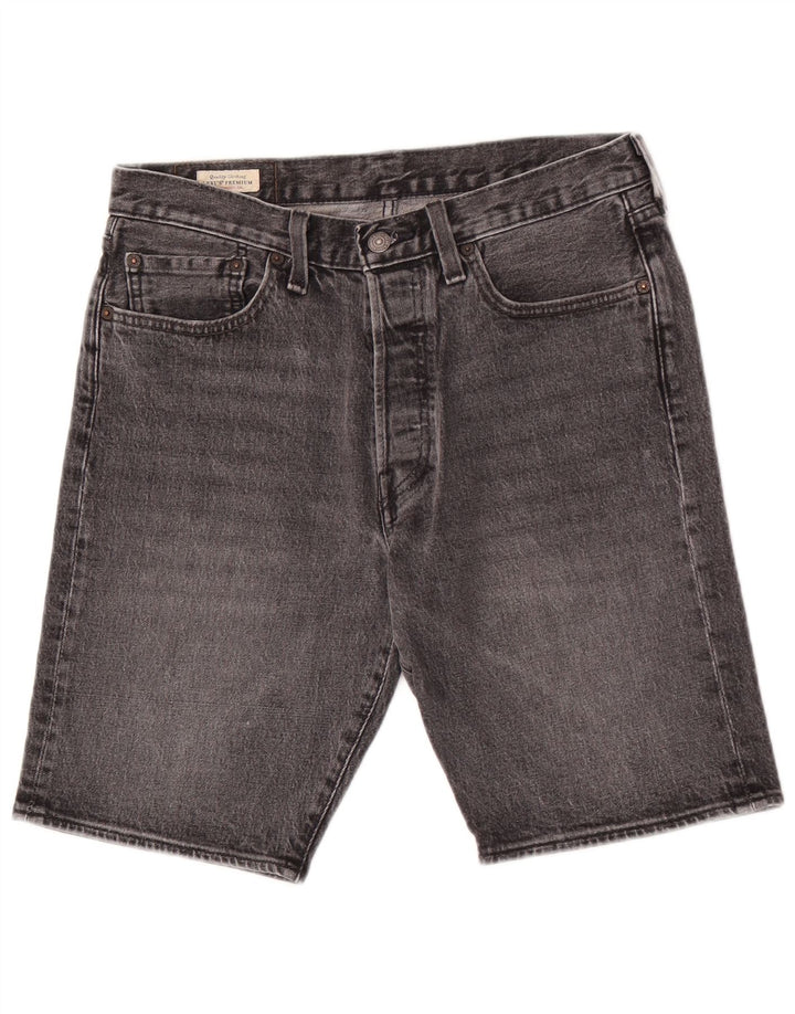 Levi's Short en Jean 501 W31 Homme Gris Moyen Coton