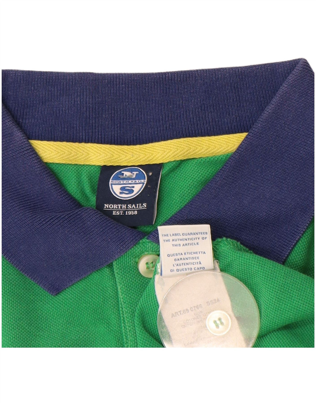 North Sails Polo Rugby Homme Grand Coton Vert