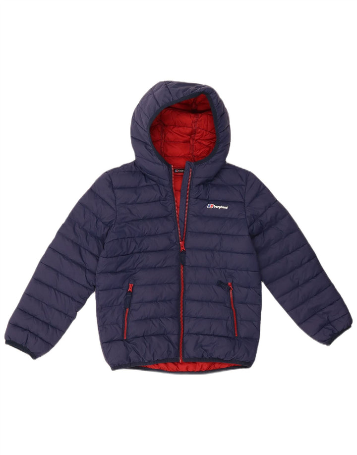 Berghaus Veste matelassée à capuche garçon 7-8 ans bleu marine polyamide