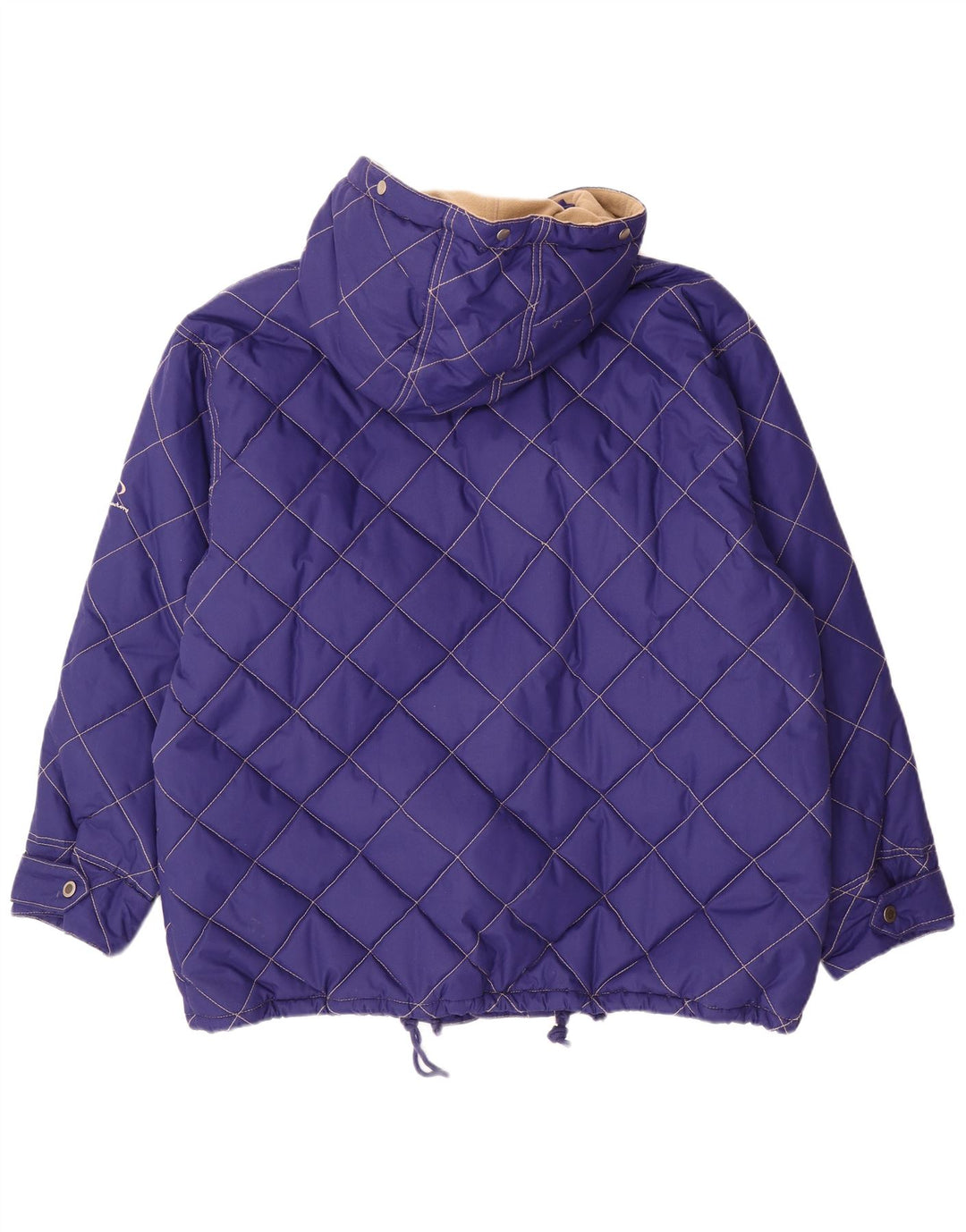 veste matelassée à capuche vintage pour hommes UK 42 XL Polyester violet