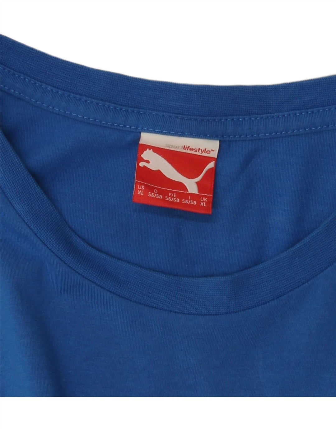 PUMA T-Shirt Graphique Homme XL Bleu