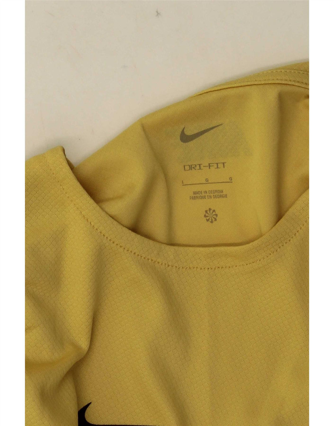 Nike Hommes Dri Fit T-Shirt Haut Large Jaune
