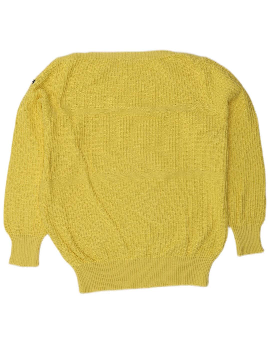 Ouragan Pull col bateau pour femme UK 14 Large Jaune
