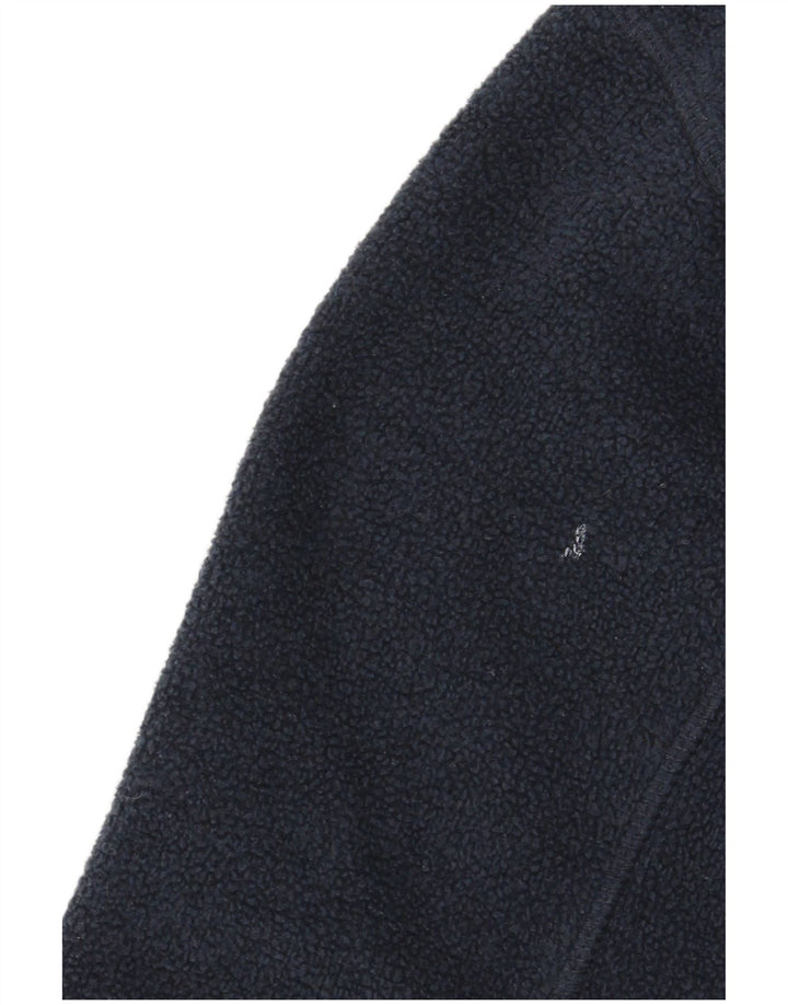Fat Face Pull Polaire Col Zip Garçon 10-11 ans Bleu Marine Polyester