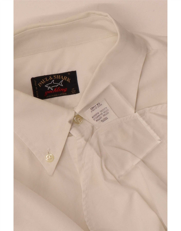 Paul & Shark Chemise Homme Taille 43 17 XL Coton Blanc