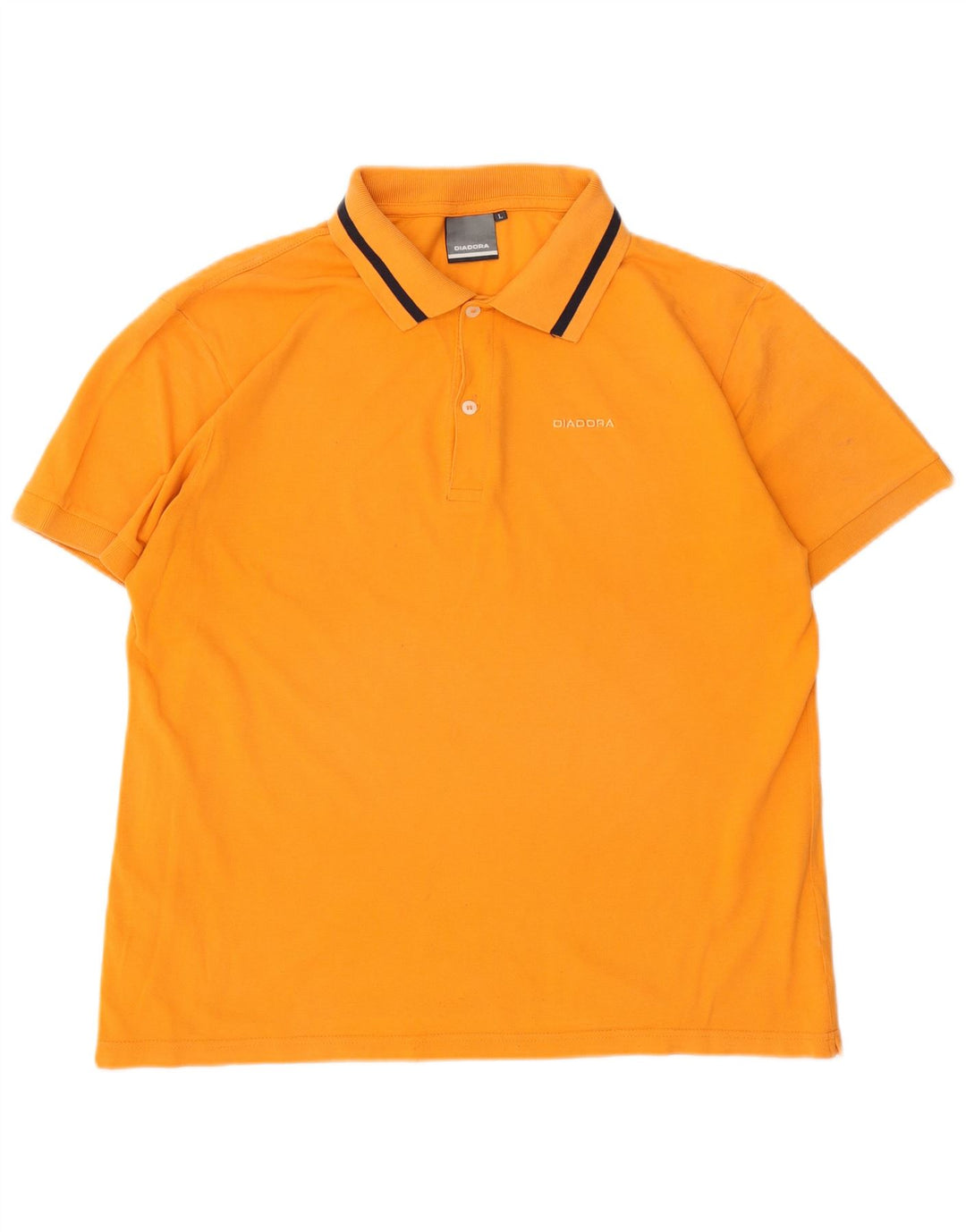 DIADORA Polo Homme Large Orange Coton