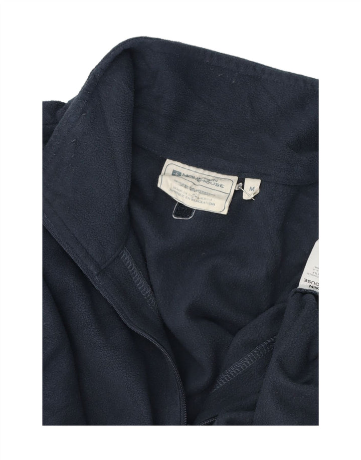 Mountain Warehouse Pull polaire à col zippé pour homme en polyester bleu marine moyen