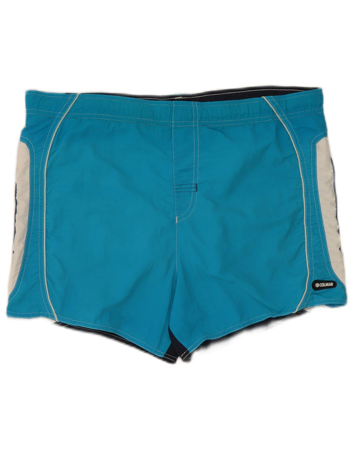 Colmar Short de Bain Femme IT 48 XL Bleu Colorblock Polyamide