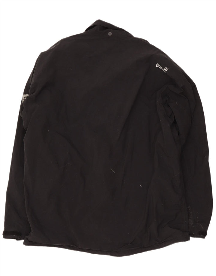 Jack Wolfskin Veste coupe-vent pour homme UK 50 3XL Noir Polyamide