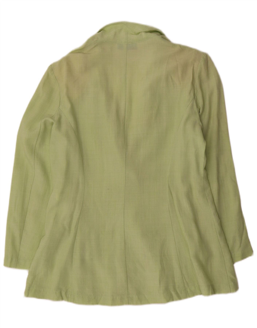 Coveri Veste Blazer 1 Bouton Femme IT 44 Vert Moyen Viscose