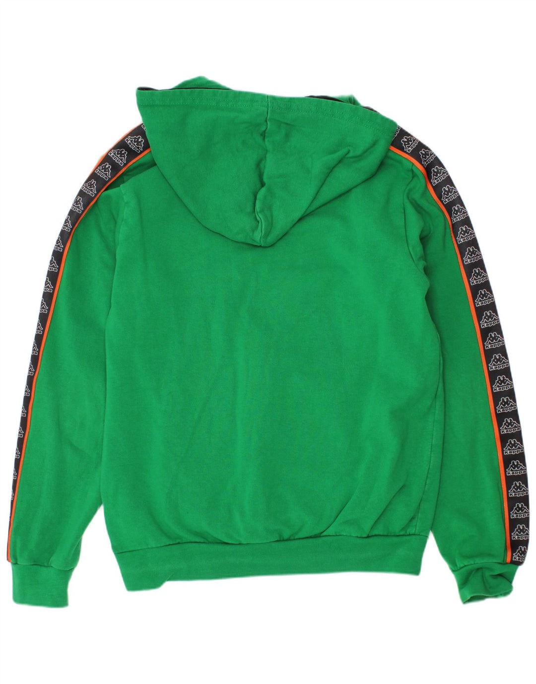 KAPPA Pull à capuche graphique pour garçon 9-10 ans en coton color block vert