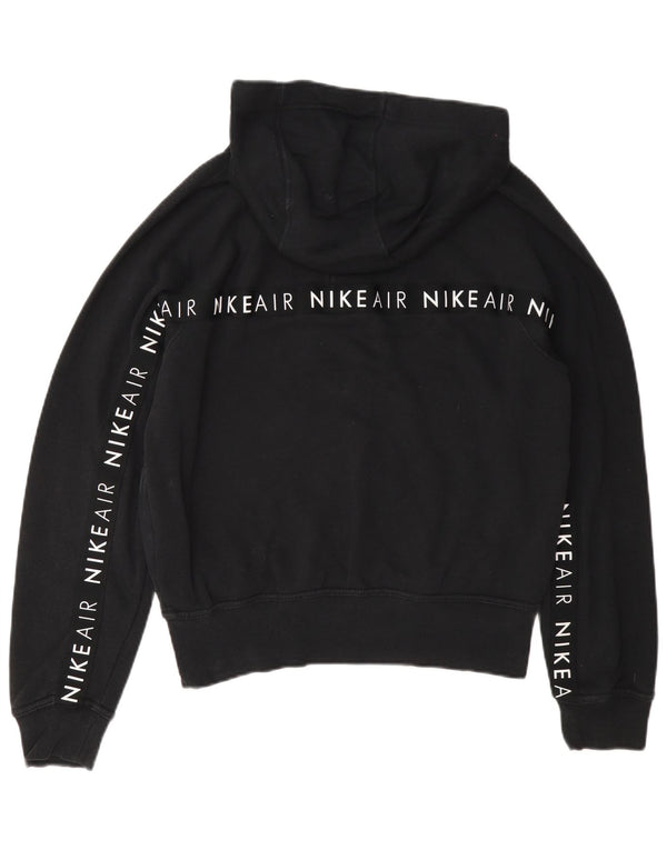 Nike Pull à capuche graphique pour femme UK 10 Petit coton noir