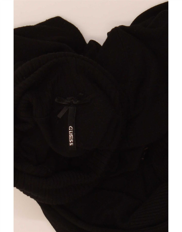 Guess Pull graphique à col roulé pour femme UK 12 Noir moyen