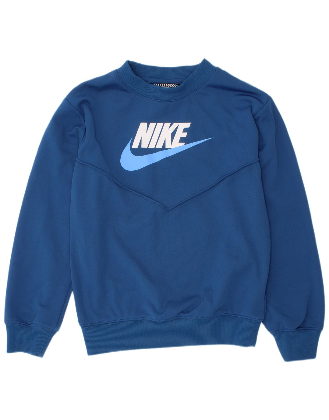 Nike Boys Graphic Sweatshirt Jumper 7-8 ans XS Bleu Polyester
