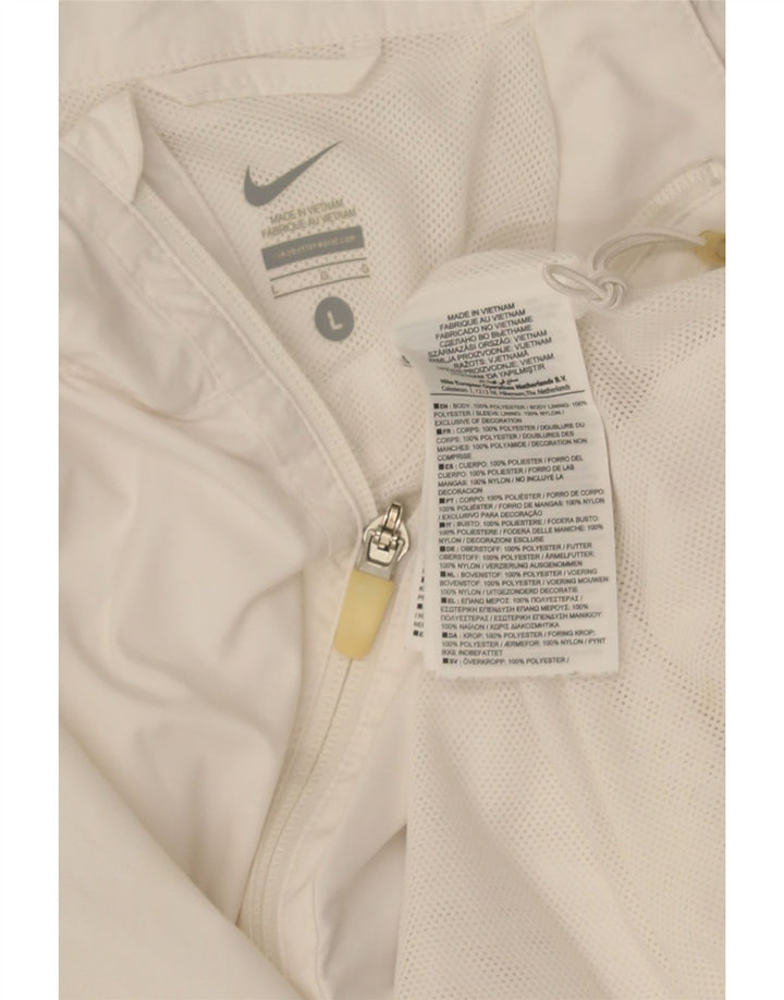 Veste de survêtement Nike pour hommes, grand, blanc, polyester