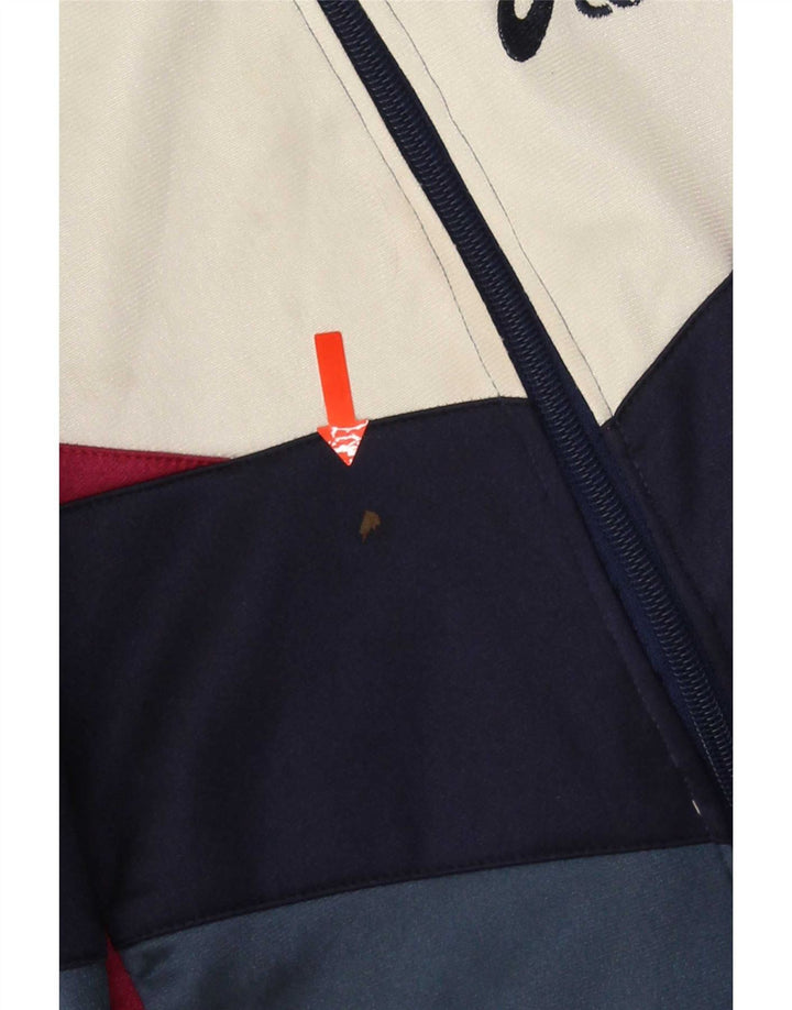 Asics Veste de Survêtement Graphique Homme IT 50 Bleu Marine Moyen Colorblock