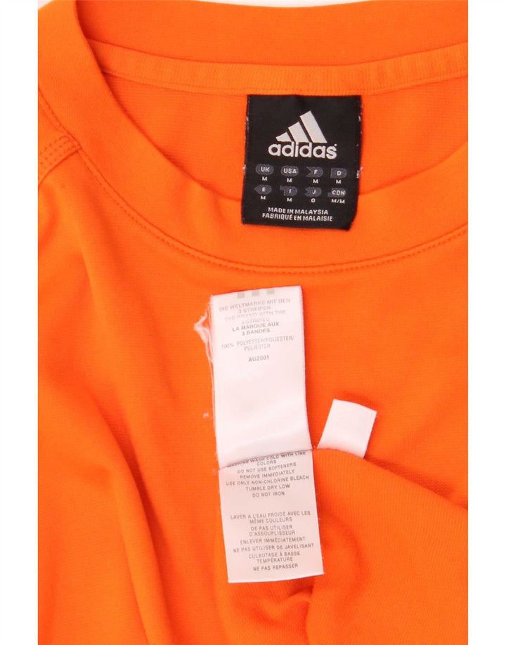 Adidas Homme Climalite T-Shirt Haut Orange Moyen Polyester