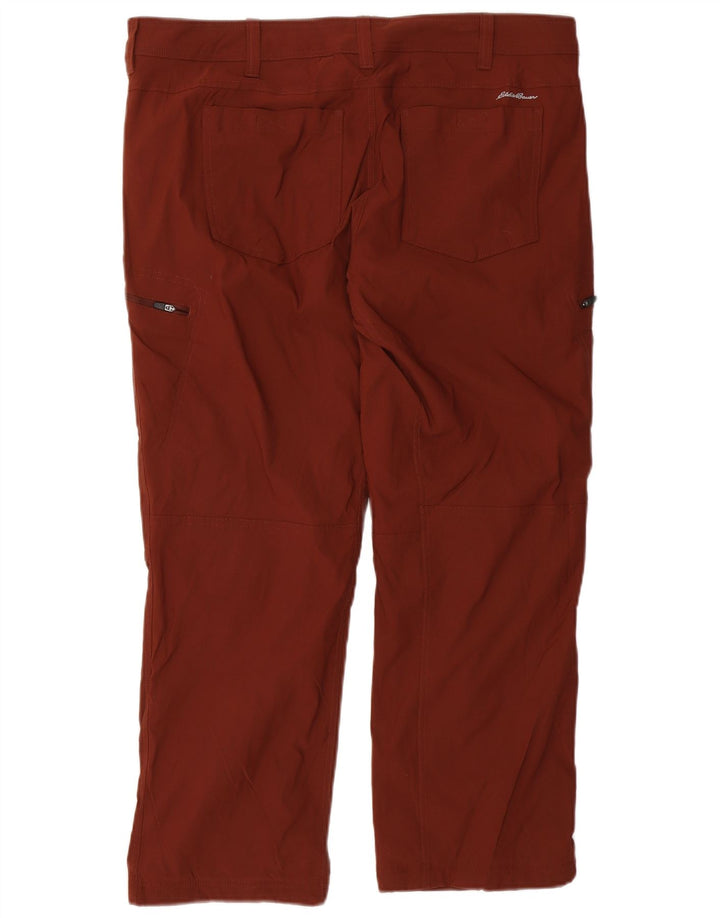 Eddie Bauer Pantalon cargo droit pour homme W40 L30 en nylon marron