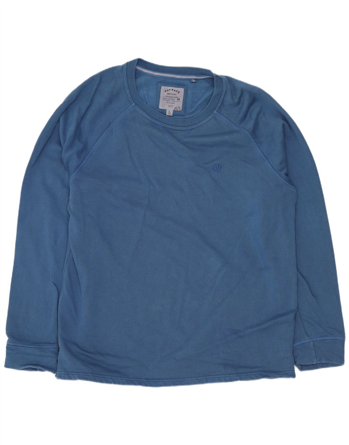 Fat Face Haut coupe classique à manches longues pour homme en coton bleu Taille L