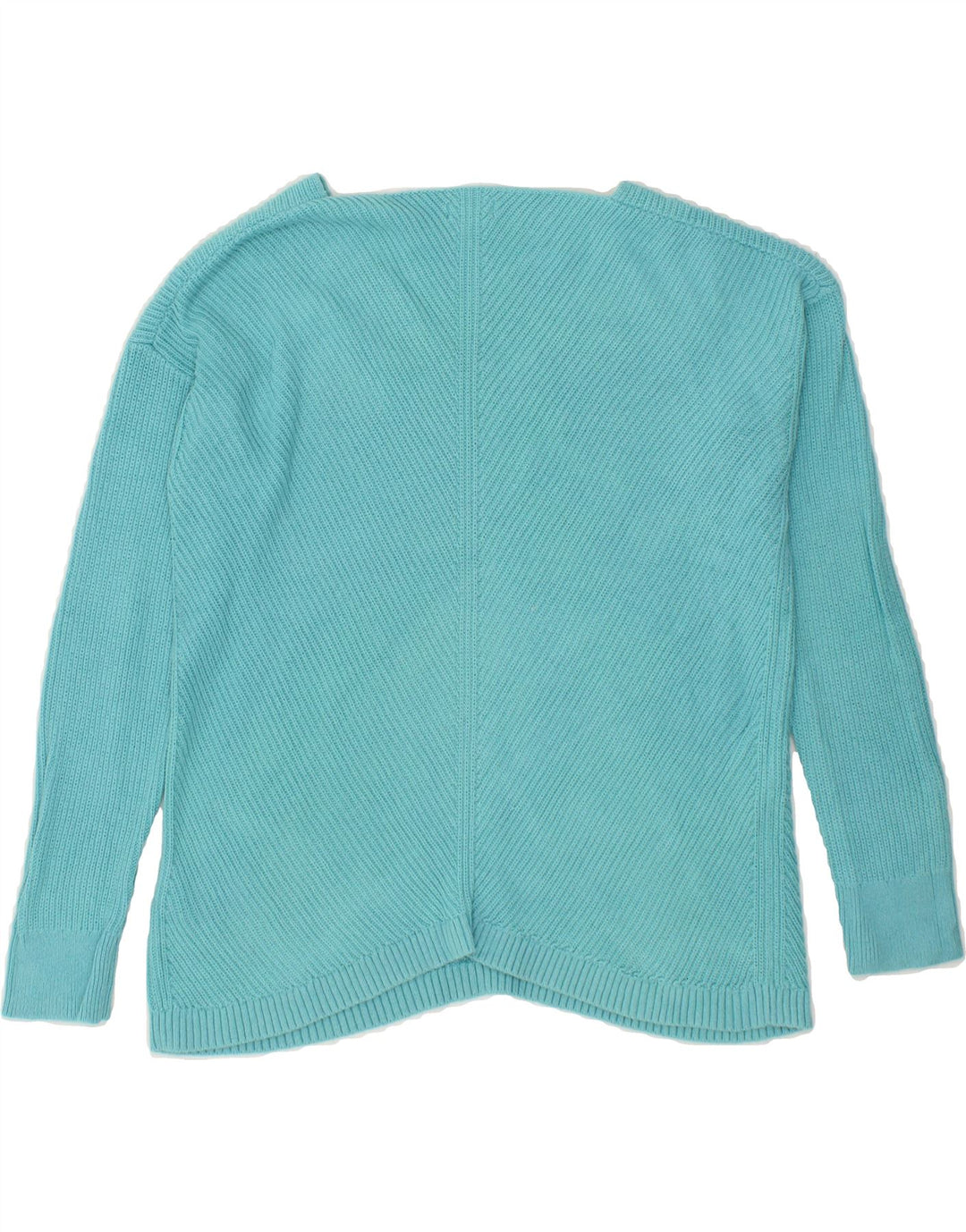 L.L.BEAN Womens Oversized V-Neck Jumper Sweater UK 10 Small Turquoise Vintage L.L.Bean and Second-Hand L.L.Bean from Messina Hembry 