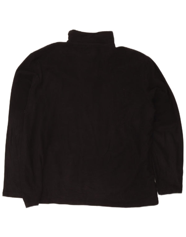 Mountain Warehouse Pull polaire à col zippé pour homme 2XL Noir Polyester